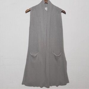 Wilfred Cardigan Sweater Dunkirk Wool Womens Long Open Gray Sleeveless M